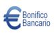 Logo di Bonifico Bancario con simbolo € blu e testo blu su sfondo bianco