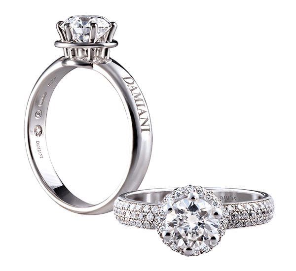 Anello con diamante - Marca Damiani