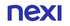 Logo Nexi blu su sfondo bianco