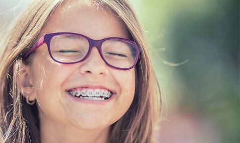 Girl with Braces — Washington, PA — Snee Dental Associates