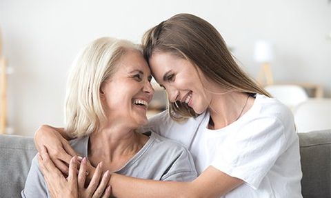 Happy Loving Older Mother — Washington, PA — Snee Dental Associates