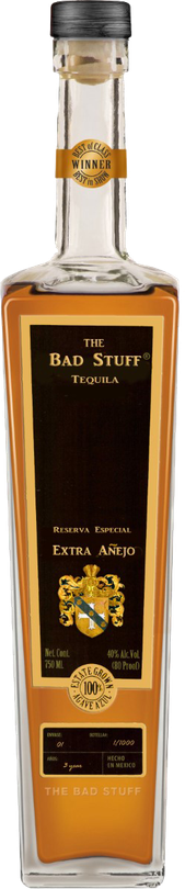 The Bad Stuff Tequila Bottle