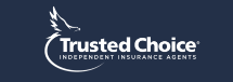 The logo for trusted choice independent insurance agents has a bird on it.