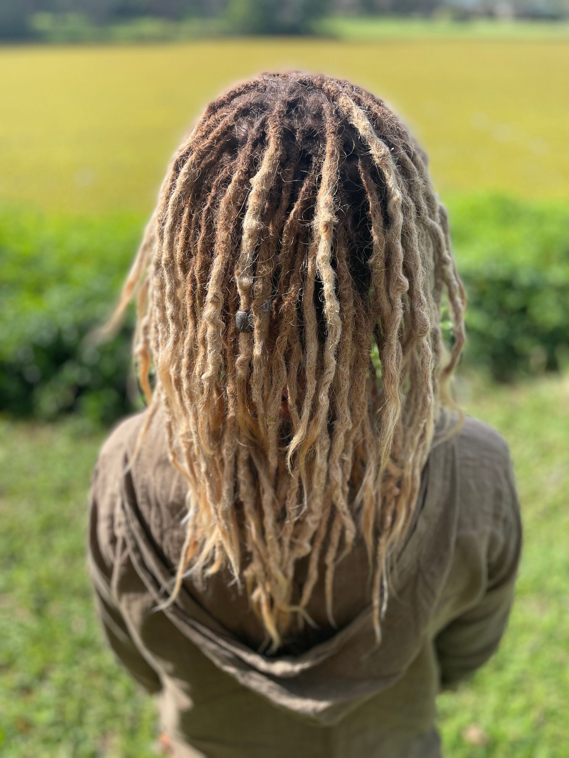 natural dreadlocks after crochet hook maintenance