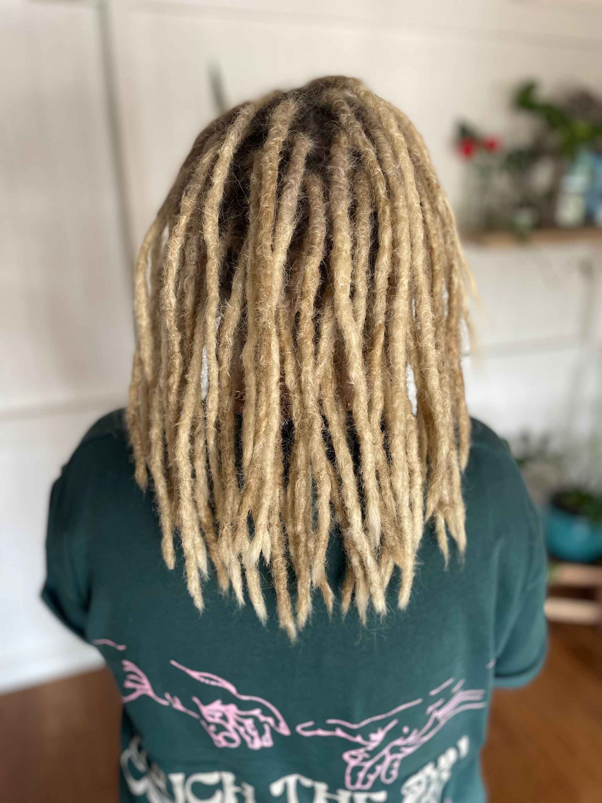 New set of dreadlocks made with synthetic extensions