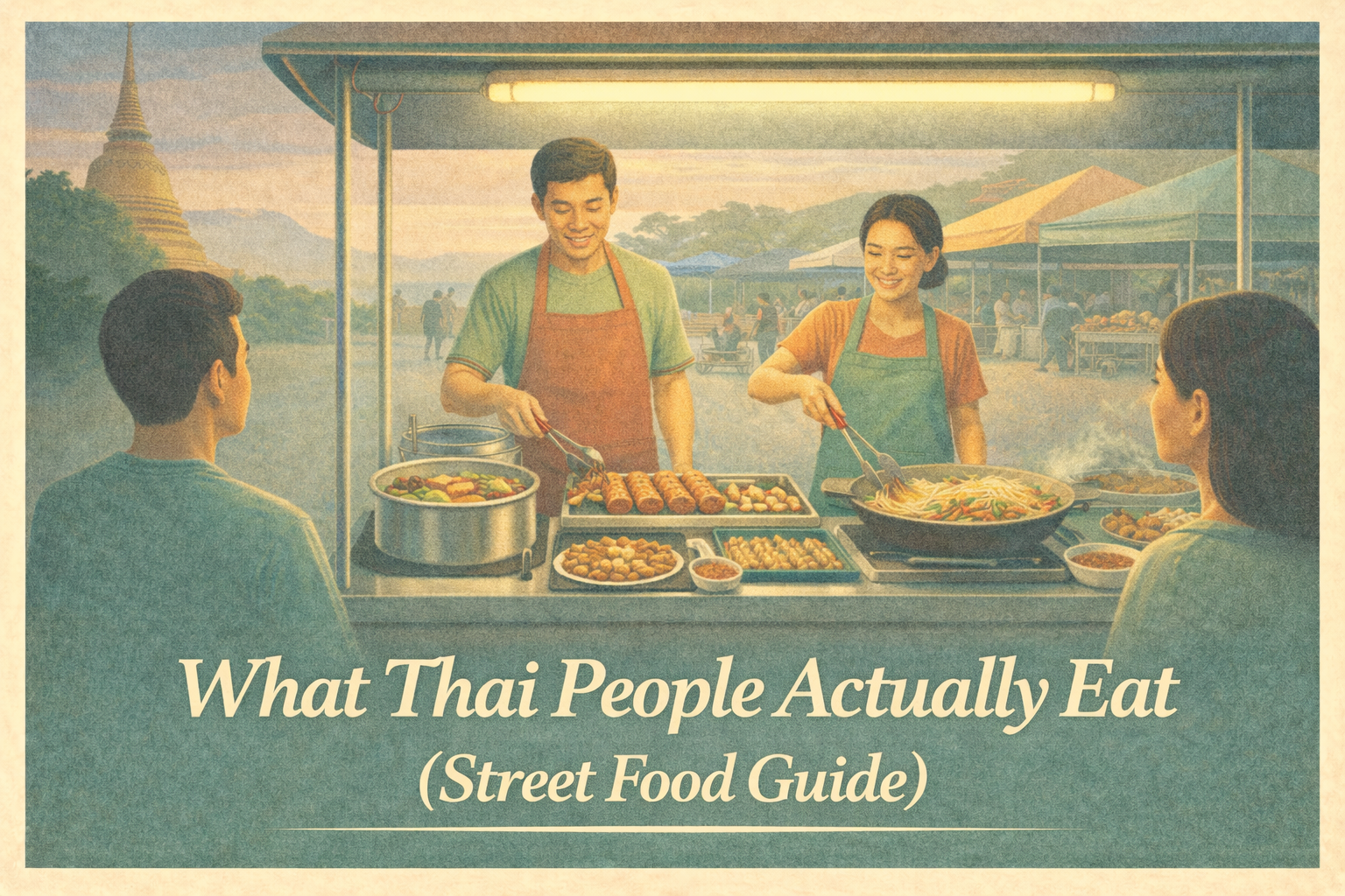 Thai street food locals actually eat at local market