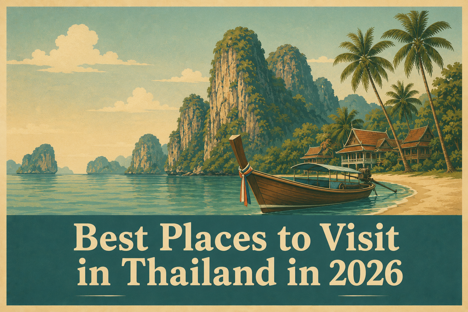 Best places to visit in Thailand in 2026 featuring Koh Samui, Bangkok, Chiang Mai, Krabi, and Phuket