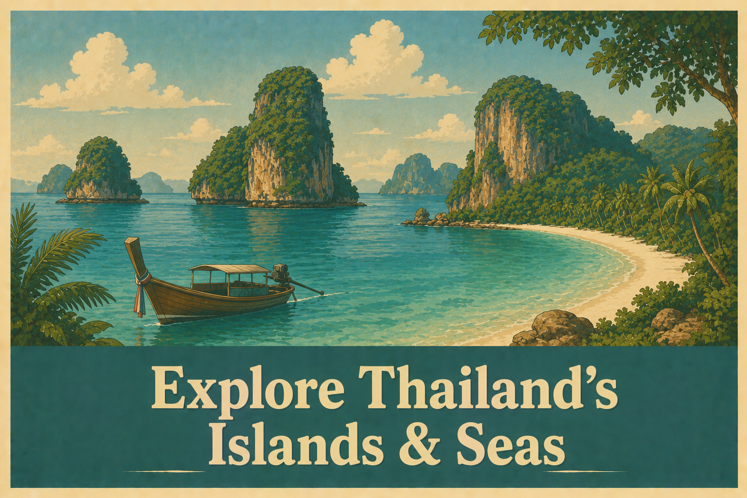 Island and sea tours in Thailand with tropical beaches and crystal-clear water