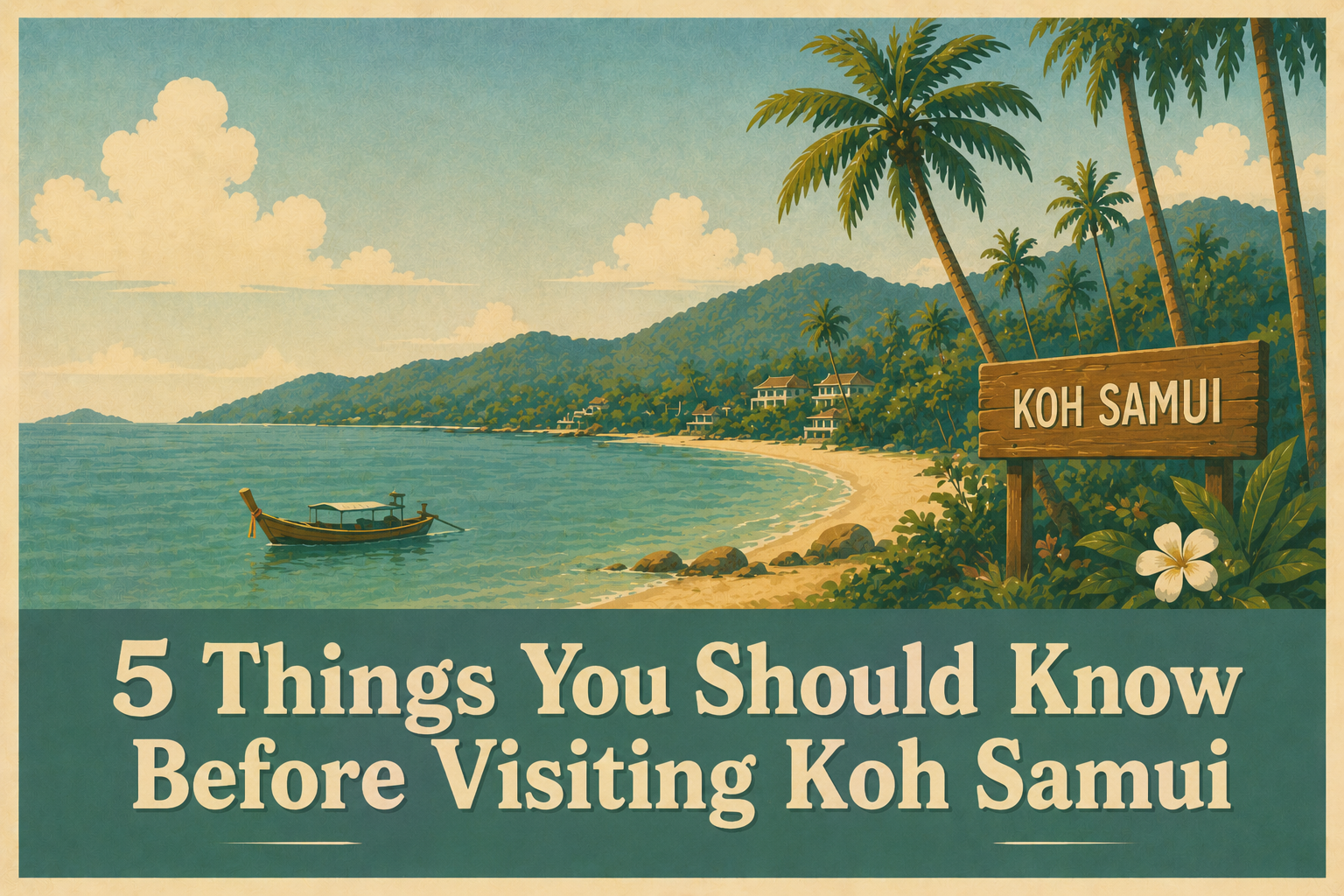Koh Samui travel guide with beaches, scooters, Thai food, and island tips.