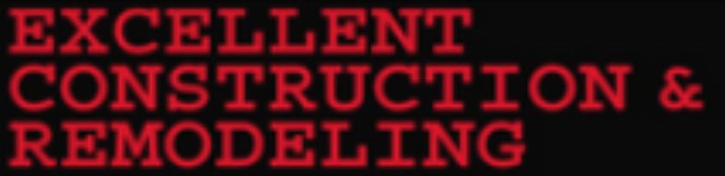 Red text on black background: 