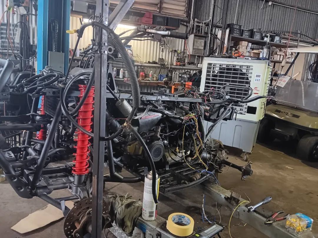 A Tractor is Being Built in a Garage — Darwin Motorcycles in Winnellie, NT