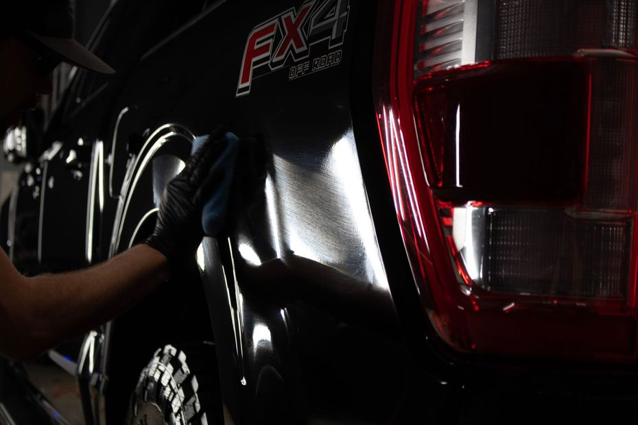 Certified Owner's Pride ceramic coating installation on a truck in Newnan, GA