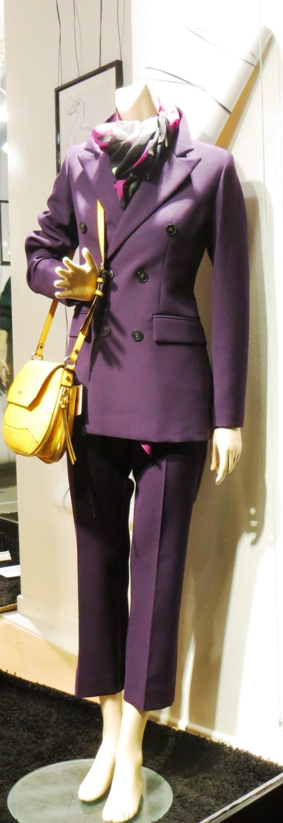 abbigliamento donna a Vigevano cappotto viola donna