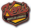 Ken 's muffler and brakes logo on a white background