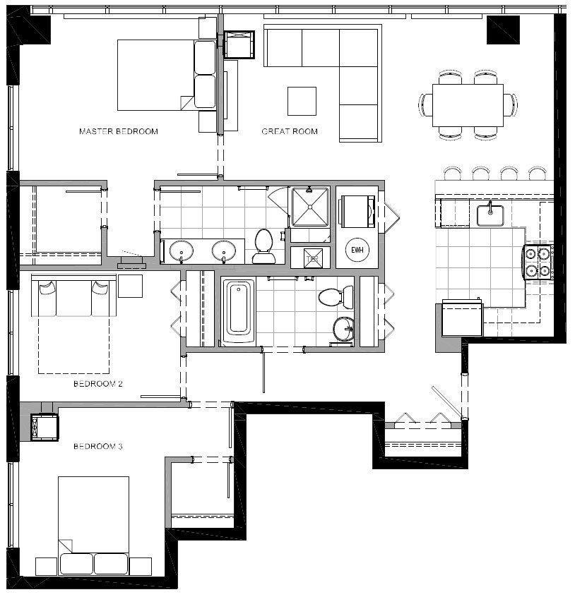 1 Bed | 1 Bath - Fulton apartments