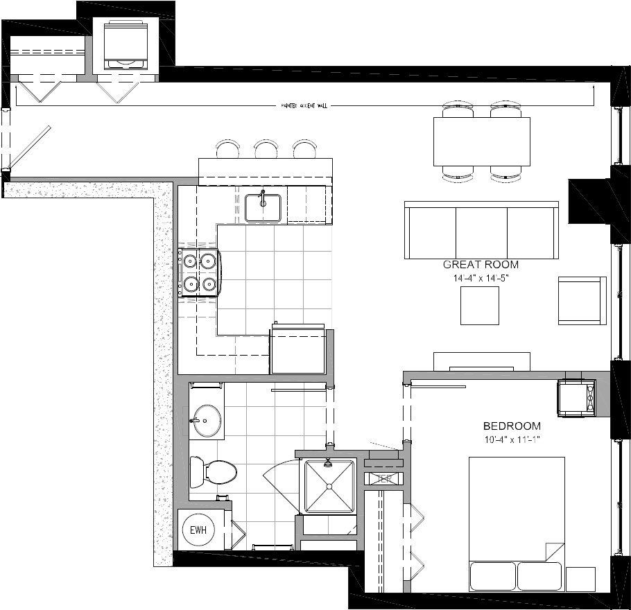 1 Bed | 1 Bath - Fulton apartments