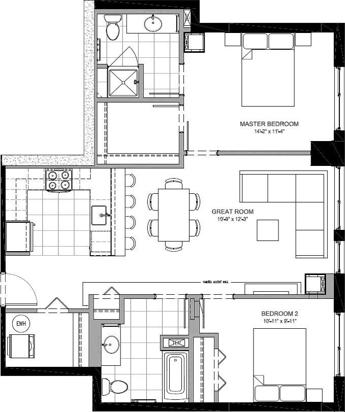 1 Bed | 1 Bath - Fulton apartments