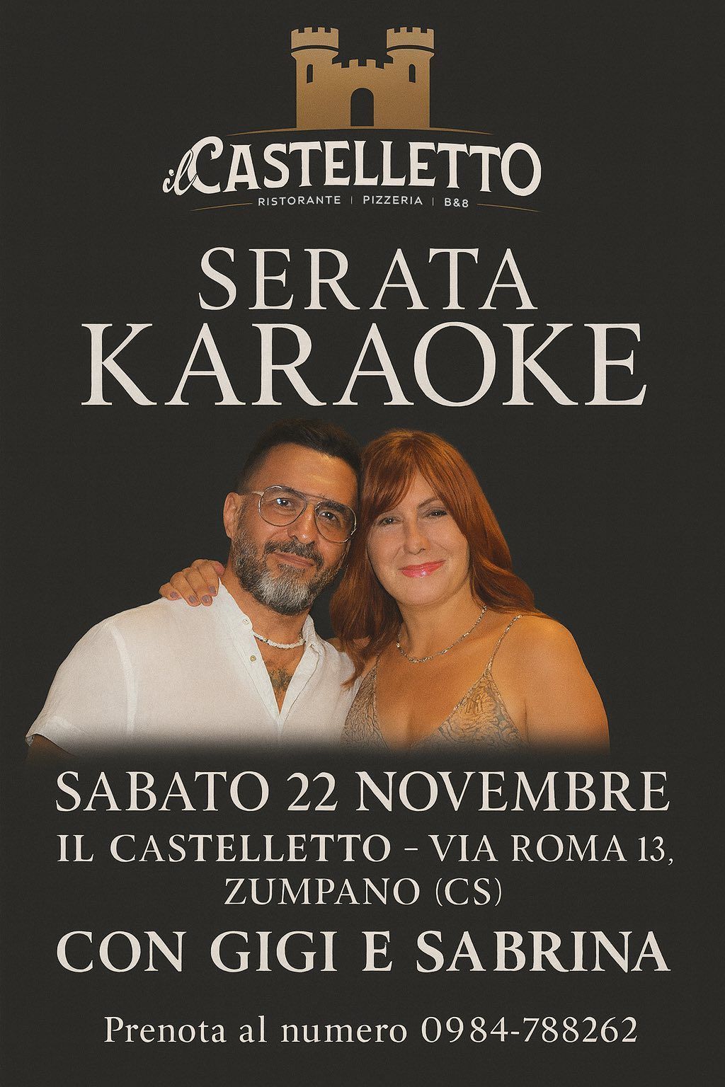 Locandina serata karaoke