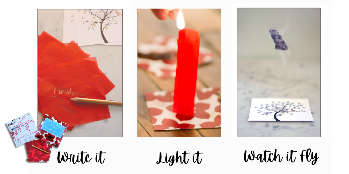 how to use flying wish paper