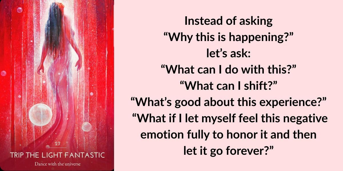 a tarot card and a spiritual quote