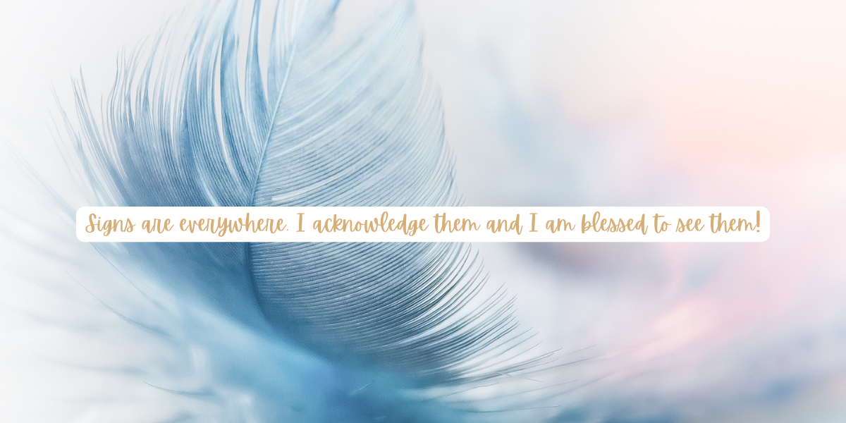 a feather representing sign from spirit