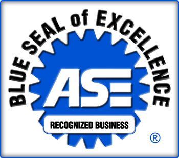 Blue Seal of Excellence logo with the letters
