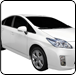 White Toyota Prius car.  |  Quality Car & Truck Repair Inc