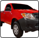 Red pickup truck with black trim.  |  Quality Car & Truck Repair Inc