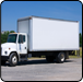 White box truck parked on a paved lot on a sunny day.  |  Quality Car & Truck Repair Inc