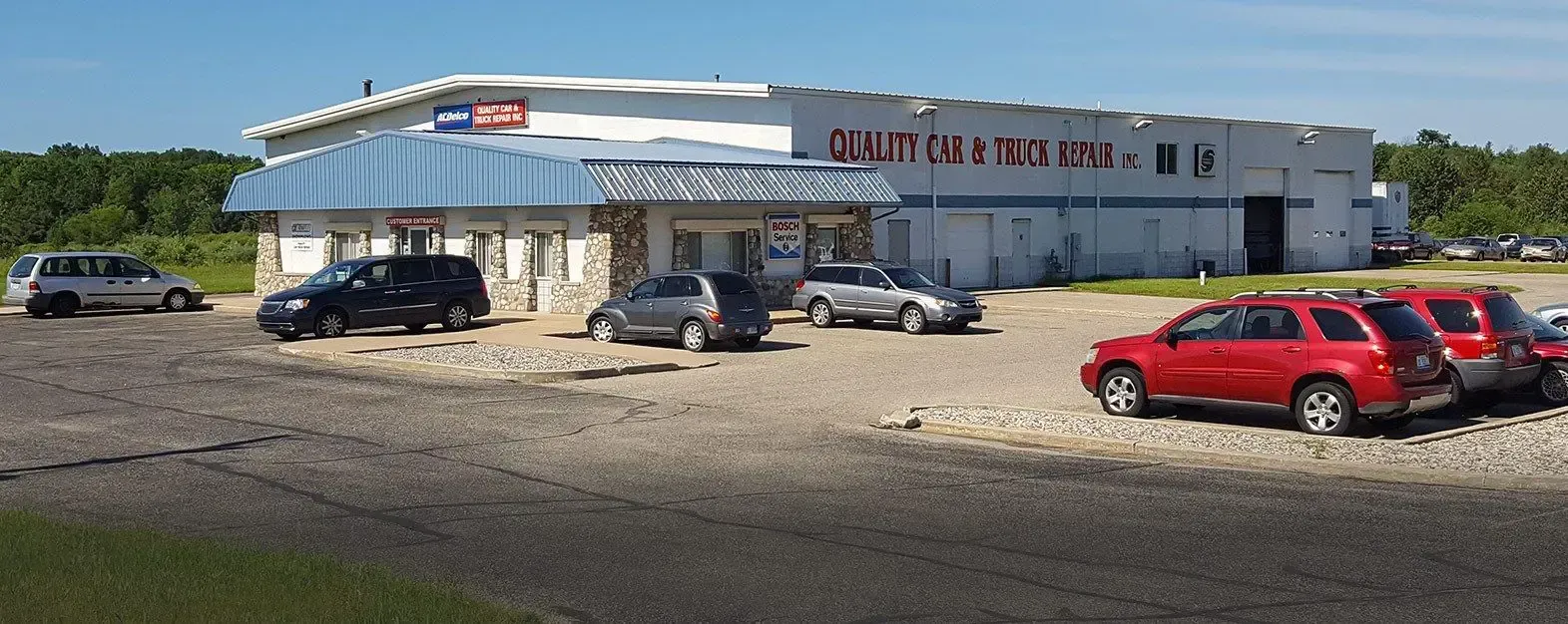 Outside of our shop | Quality Car & Truck Repair Inc