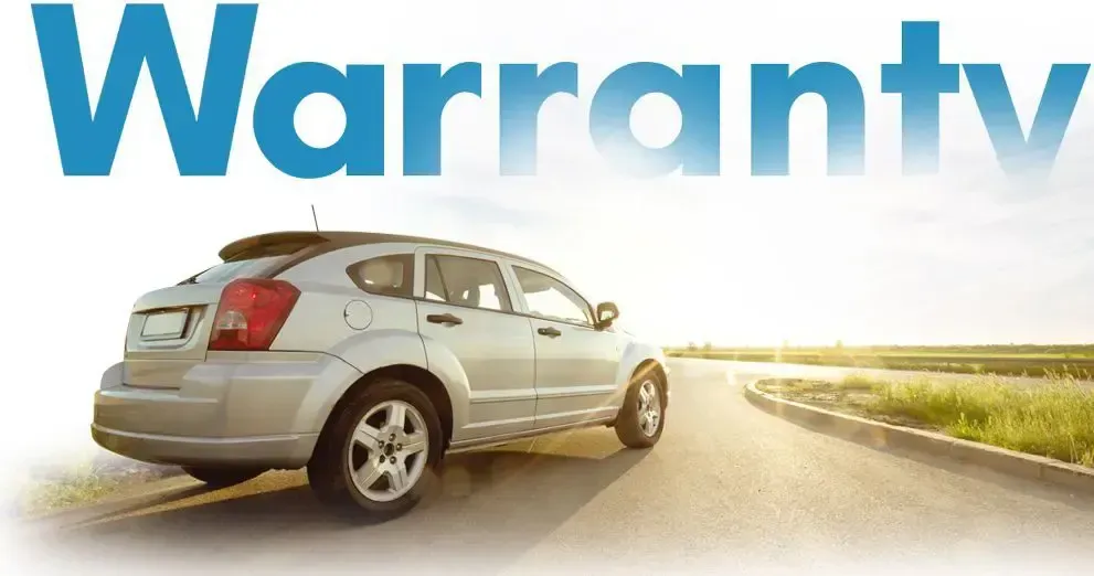 Van driving on road with Blue Warranty Text in white background | Quality Car & Truck Repair Inc