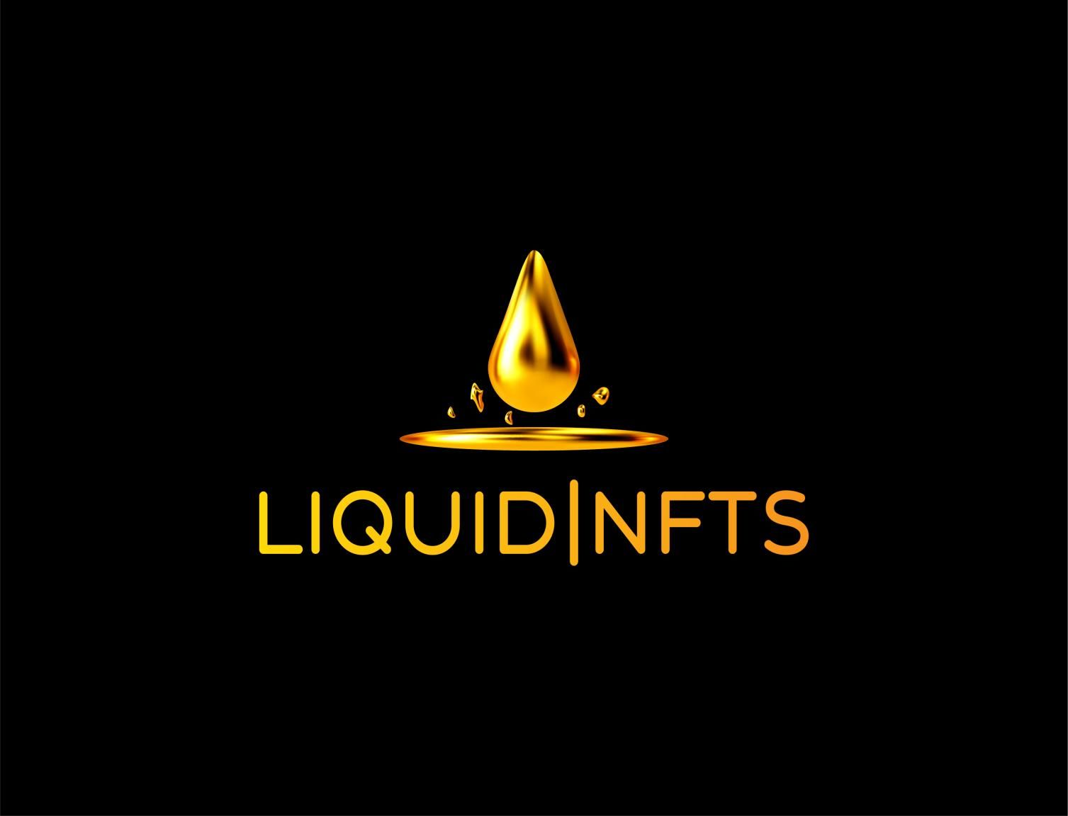 A gold drop of liquid is on a black background.