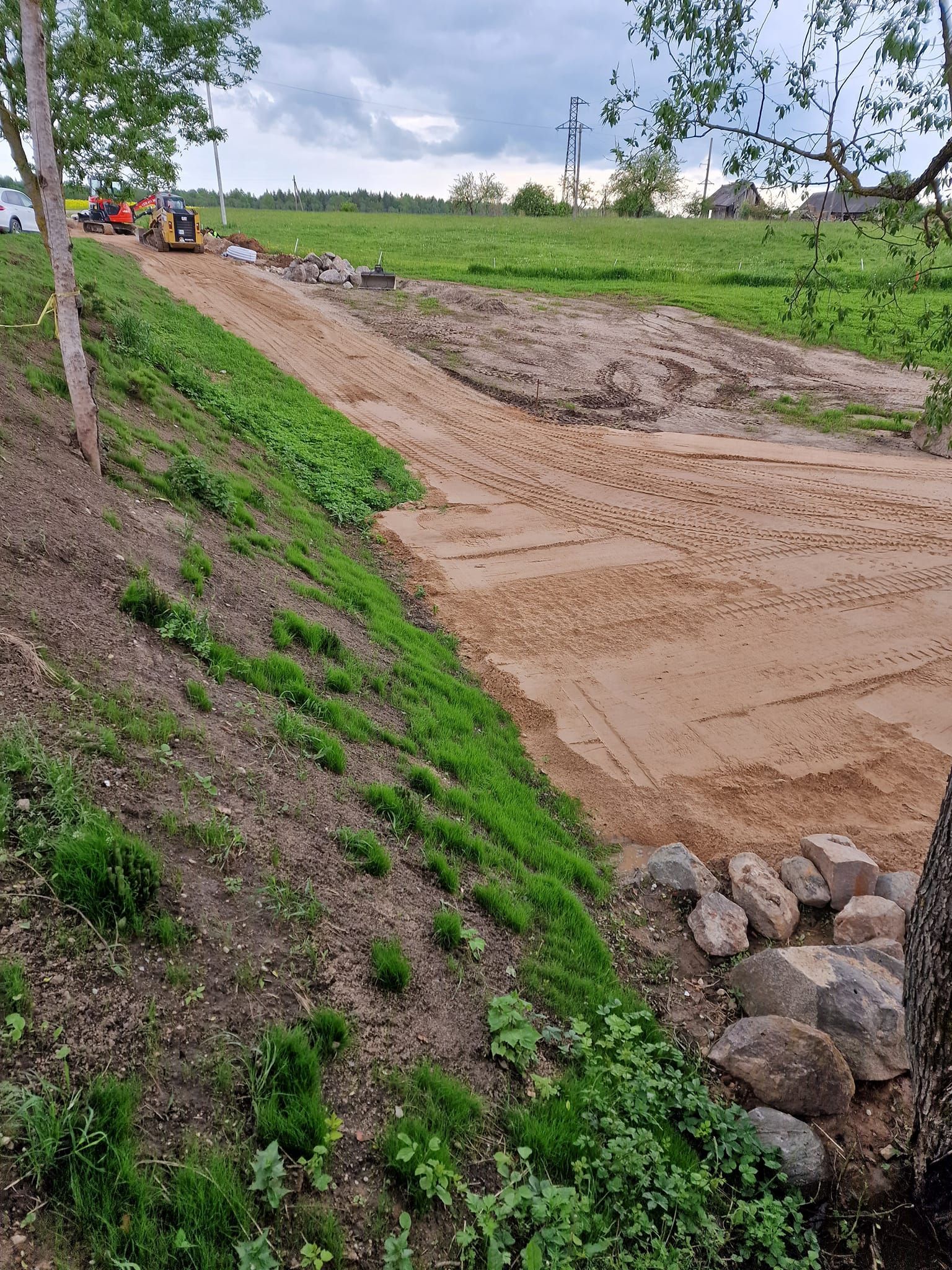 Sklypo reljefo formavimas