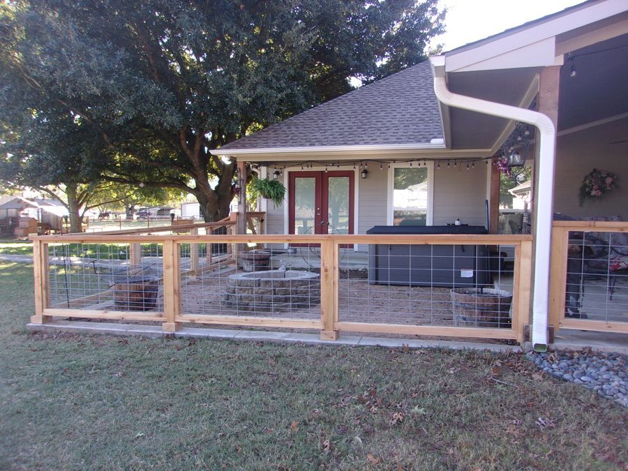A house with a wooden fence around it