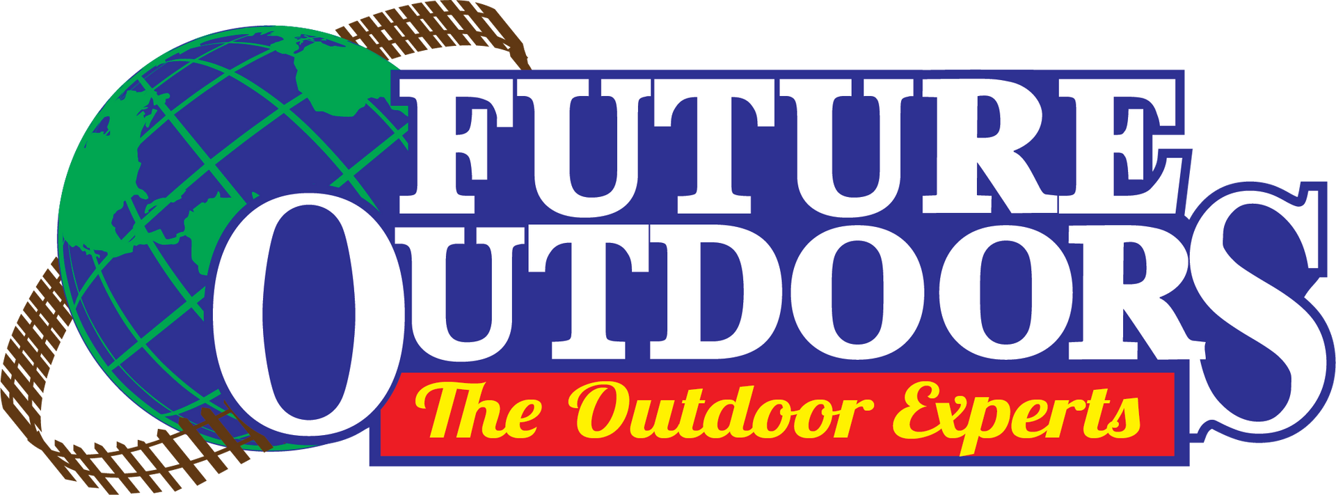 A logo for future outdoors the outdoor experts