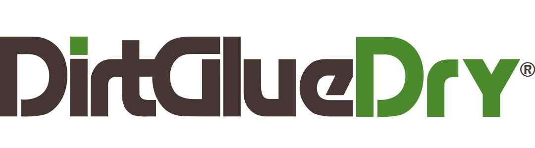 DirtGlueDry™ powdered polymer is engineered to be mixed with sand to eliminate washouts and erosion between pavers, bricks, patio blocks, and flagstones in walkways, driveways, patios. This is its logo