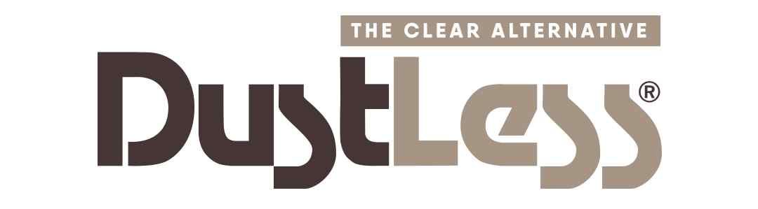 DustLess® organic fluid is typically used in high-traffic areas as a solution for dust mitigation. This is its logo
