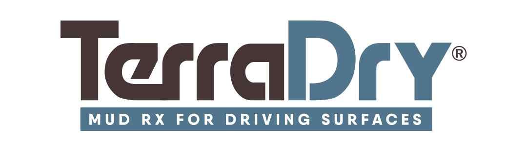 Terra Dry is a solution for dust mitigation. This is its logo