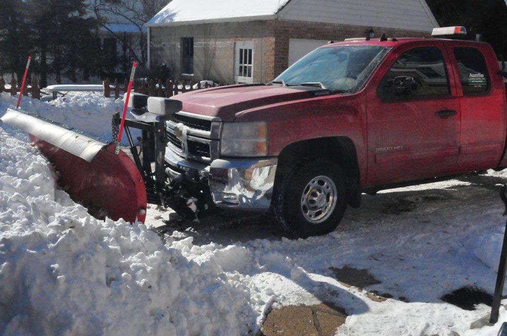Snowplow Truck — Highland Park, IL — Aurelio Landscaping