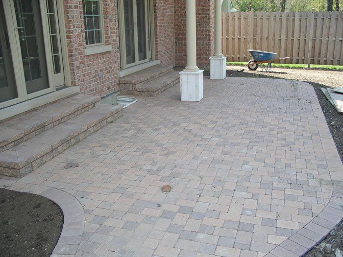 Paver Sidewalk — Highland Park, IL — Aurelio Landscaping
