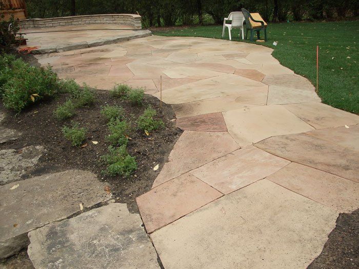 Front Yard Curb Stone — Highland Park, IL — Aurelio Landscaping