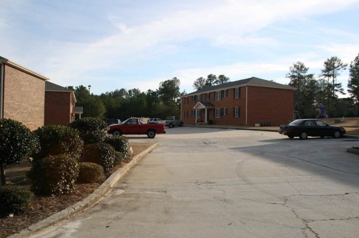 Meadow Trace - Red brick apartment exterior