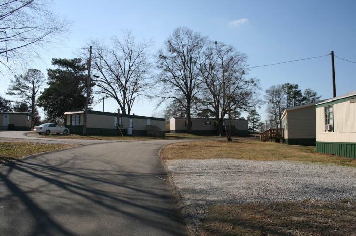 Magnolia Ridge - Street view of mobile homes