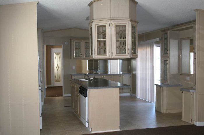 Large kitchen with island