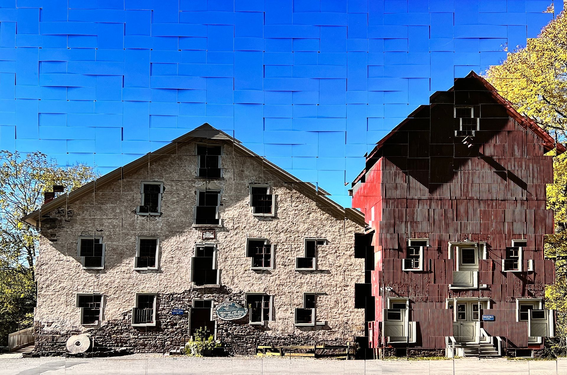 Prallsville Mills, Stockton NJ, Photographic Weaving, Denise Jill Marshall