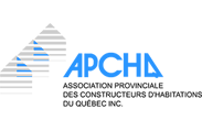 The logo for apcha association provinciale des constructeurs dhabitations du quebec inc.