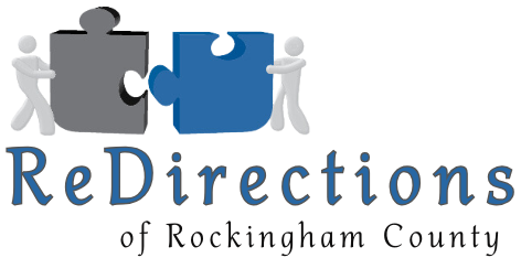 A logo for the redirections of rockingham county