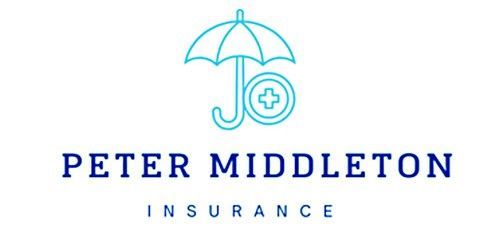 Logo for Peter Middleton Insurance, LLC, with 