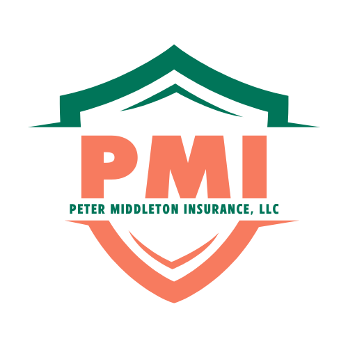 Logo for Peter Middleton Insurance, LLC, with