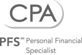 The logo for cpa pfs personal financial specialist